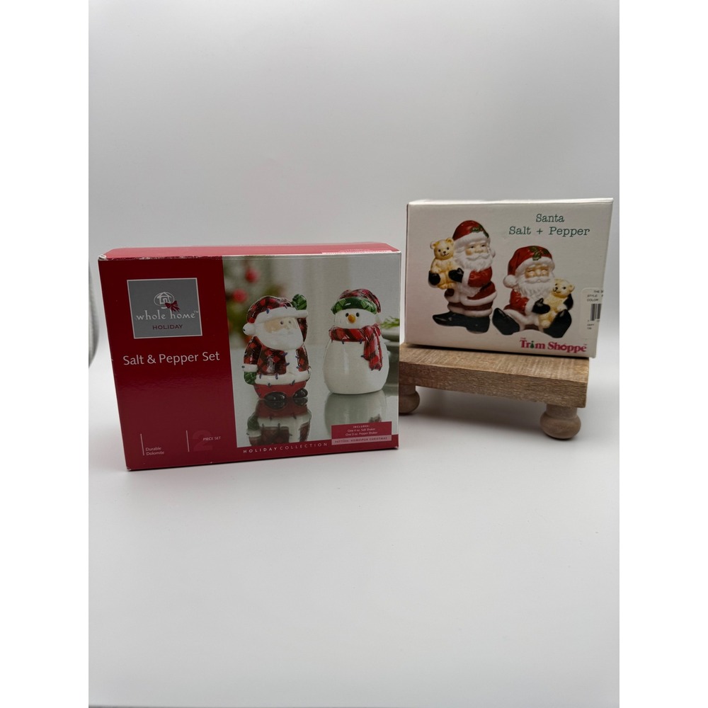 Christmas‎ Salt & Pepper Shakers Lot of 22 Sets NIB